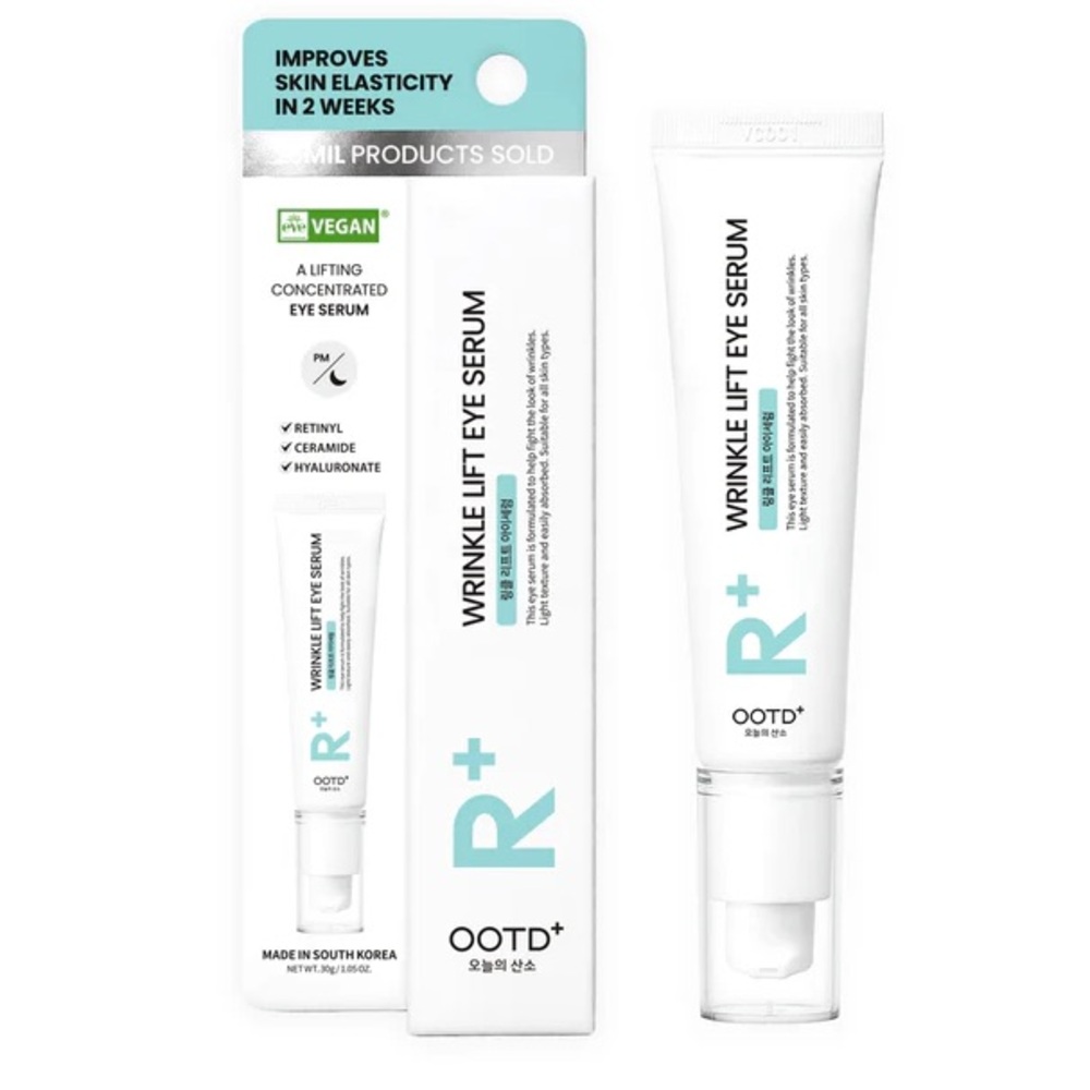 BNIB OOTD+ Kbeauty R+ Wrinkle Lift Eye Serum